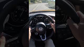 2022 Alfa Romeo Giulia Veloce POV Drive shorts [upl. by Notfol]