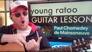 How To Play Paul Chomedey de Mainsoneuve  young ratoo guitar tutorial Beginner Lesson [upl. by Palumbo]