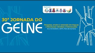 30ª Jornada de Estudos Linguísticos do GELNE  Eventos em Linguístic [upl. by Llenart364]