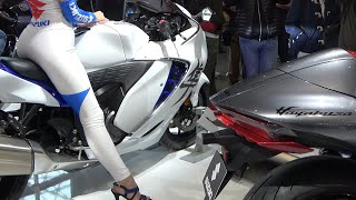 Suzuki Hayabusa Collection Akrapovic Exhaust Eicma Girls Like n Subscribe [upl. by Edina]