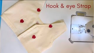 Blouse hook amp eye patti  hook and eye strap hookpatti hookampeyepatti blousepatti [upl. by Accem]