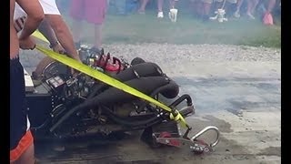 Snowmobile at a Burn Out Contest [upl. by Akemahs]