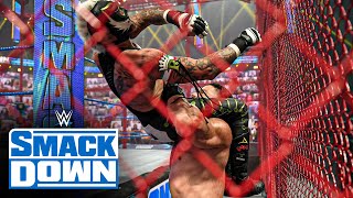 Roman Reigns vs Rey Mysterio  Universal Title Hell in a Cell Match SmackDown June 18 2021 [upl. by Gunthar]