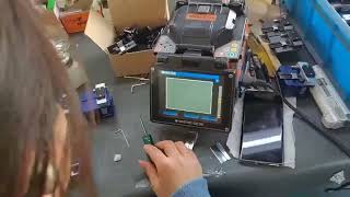 Fiber Cleaver  Cleaving Angle Testing via Sumitomo Fusion Splicer [upl. by Wera]