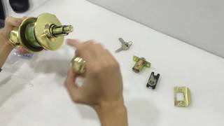 ATECH Cylinder Door LockSet Tutorial DL587 Series [upl. by Eentruok]