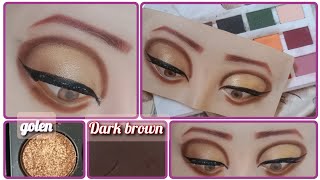 dark brown eye makeup tutorialbrown eyesmakeup tutorial [upl. by Innor996]