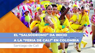 El “Salsódromo” da inicio a la “feria de Cali” en Colombia [upl. by Bluefield]