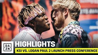 HIGHLIGHTS  KSI vs Logan Paul 2 Launch Press Conference [upl. by Aan]