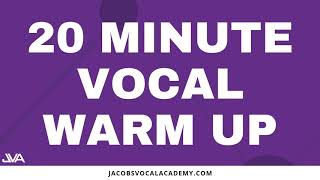 20 Minute Vocal Warm Up [upl. by Lenahtan464]