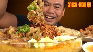 GOTO LUGAW  BEEF SMALL INTESTINE  LECHON KAWALI  BEEF TRIPE  MUKBANG ASMR [upl. by Franny]