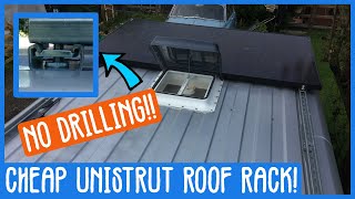 DIY Unistrut Roof Rack For Citroen Peugeot Fiat  Citroen Relay Camper Van Conversion  30 [upl. by Natehc]