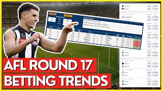 Betting Tips Trends amp Predictions For ALL Matches In Round 17  2024 AFL Season [upl. by Lorelei]