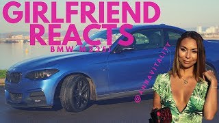 Girlfriend Reacts to modded BMW M235i Launch Im gonna throw up [upl. by Caz]