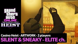 GTA Online Casino Heist Artwork  2350000  Silent and Sneaky 2 Players  Elite Challenge [upl. by Richelle205]