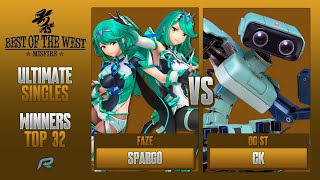 Best of the West II TOP 32  Spargo Pyra Mythra Vs Ck ROB Corrin  Ultimate Tournament SSBU [upl. by Photima209]