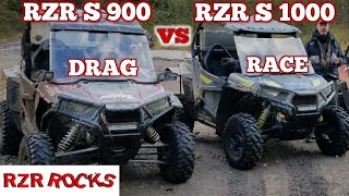 BIG Drag Race wPolaris RZR S 1000 vs Polaris RZR S 900 Just who is the TOP DOG in the quotSquot class RZR [upl. by Vrablik]