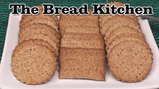 Delicious Homemade Whole Wheat Crackers in The Bread Kitchen [upl. by Enitsuj]