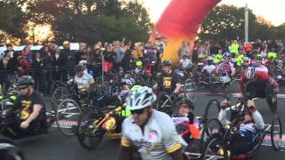 Marine Corps Marathon 2014 Handcyclists Race Start [upl. by Otrevire]