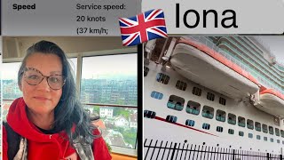 Iona🛳️British cruise ship19 decks30 eating placesSparetreatstheatrecinemaactivity clubs💖 [upl. by Llednov]