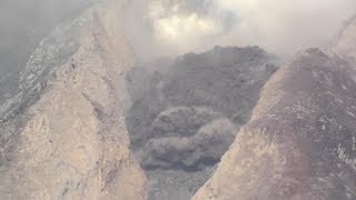 Detailed view of Extrusion Lobe collapse Sinabung Volcano [upl. by Katlaps692]