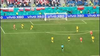 Robert Lewandowski GOAL vs SWEDEN  SWEDEN 3  2 POLAND  EURO 2020  23062021  Saint Petersburg [upl. by Pennie265]