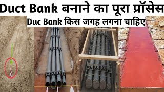 duct bank l cable duct bank l PVC encased duck bank installation procedure l Engineer interview [upl. by Mckinney539]