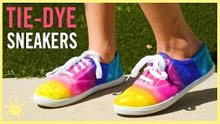 DIY  TieDye Sneakers Made w Sharpies [upl. by Eiramik]