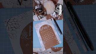 DIY  Calendar August 2024  ⚫⚪🟤 augustcalendar diyideas drawings [upl. by Guimar]