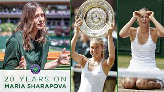 Maria Sharapova REACTS to her historic victory  20 years on  Wimbledon 2024 [upl. by Ashleigh]