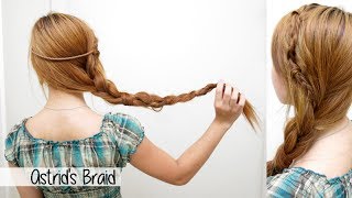 Astrids Side Braid from How to Train Your Dragon 2 l Cute Easy Braid Hairstyle [upl. by Regnig433]