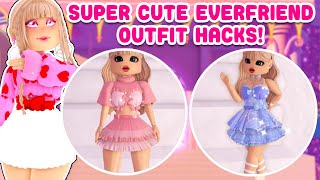 Super Cute EVERFRIEND OUTFIT HACKS You Need To Try Royale High [upl. by Yeliab105]