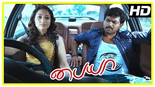 Paiya Tamil Movie Scenes  Tamanna helps Karthi with the car  Tamanna  Karthi  Lingusamy [upl. by Suez467]