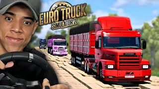 COMBOIO SAINDO DA FAZENDA CARREGADO COM 27 TONELADAS DE GRÃOS  EURO TRUCK SIMULATOR 2 [upl. by Ecinwahs]