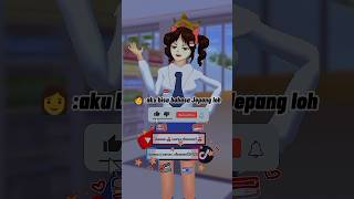 me kena karma jangan sok jago bahasa Jepang 😂 sakuraschoolsimulatormusic shorts bikin ulang [upl. by Assirac]