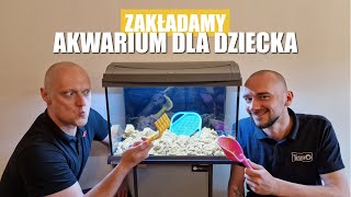 Zakładanie akwarium dla dziecka Zestaw Tetra Aqua Art 60L [upl. by Hollander]