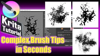 Krita  Complex Brush Tips in SecondsTutorial Krita 442 [upl. by Nosdivad]