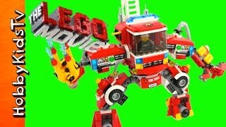 FIRETRUCK Mech from the Lego Movie and Animated Build [upl. by Aidyl28]