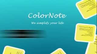 ColorNote Notepad App  We simplify your life [upl. by Janessa]