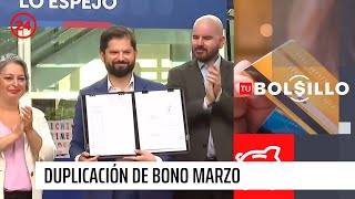 Tu Bolsillo Promulgan la duplicación del Bono Marzo  24 Horas TVN Chile [upl. by Repinuj979]