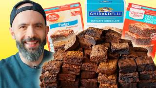 Blind Taste Test Boxed Brownie Mix  Ranked with Babish [upl. by Ddahc371]