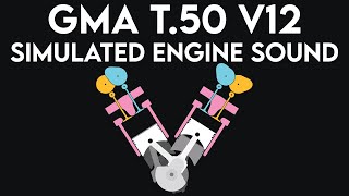 Engine Sim  GMA T50 V12 Cosworth GMA [upl. by Aleibarg]