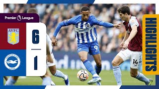 PL Highlights Aston Villa 6 Brighton 1 [upl. by Akirehc993]