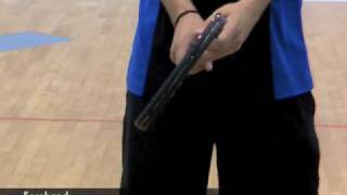 Racquetball Grip Kris Odegard shows you how to hold your racquet [upl. by Kemme]