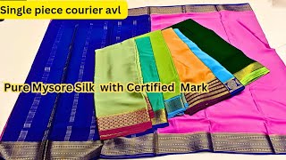 Pure Mysore silk sarees Starts 4000 Chickpet Bangalore wholesaleRetail single piece courieravl [upl. by Tobias720]