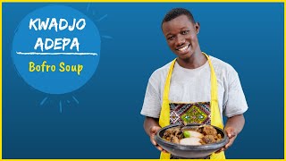 How to Cook Bofro Soup Grasscutter Gut Soup [upl. by Acissj281]