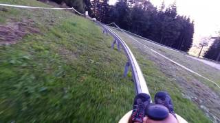 Summer Toboggan Run quotKeltenblitzquot in Austria from 9YearOld Perspective  25SEP16 [upl. by Sandy]