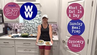 Easy Sunday Meal Prep What I eat in a day on weight watchers program 2023 HEB Grocery Haul [upl. by Air]