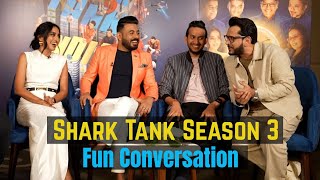 Shark Tank India Interview Vineeta Singh Amit Jain Ritesh Agarwal Aman Guptas Most Fun Banter [upl. by Ledarf]