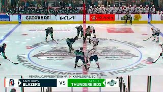 Kamloops Blazers vs Seattle Thunderbirds Roundrobin  2023 Memorial Cup [upl. by Ahsirat]