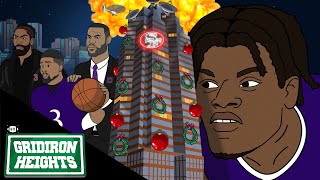 LeBron AD KD Crash NFL Christmas Party  Gridiron Heights  S8 E14 [upl. by Adnalro]